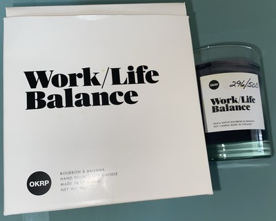 Chicago Candle Company Work Life Balance Bourbon Banana Numbered Limited Edition