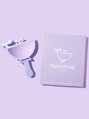   Florence by Mills Whale Folding Mirror | Hand + Stand Mirror NIB