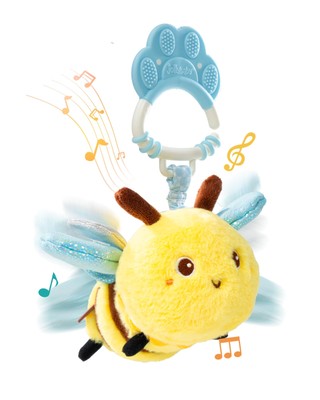Musical Flying Bee Toy  Car Seat, Stroller, Crib & Play Gym Hanging Toys for ...