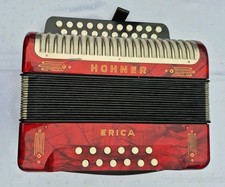 HOHNER ERIKA - 12 Bässe ! Sehr selten ! Handharmonika  Akkordeon