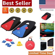 Complete 3x2 Ft Cornhole Set with 8 Bags - Perfect for Tailgating  Beach Days