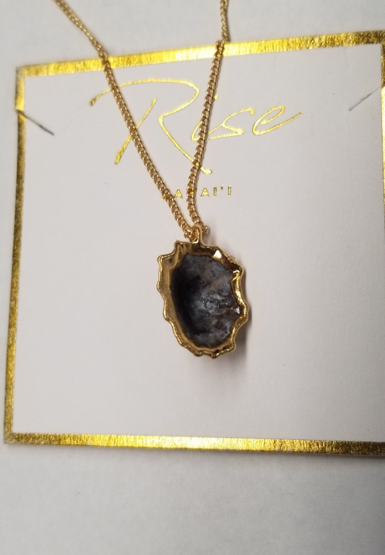 Rise 24k Gold-Dipped Opihi Pendant+ 14k Gold Fill… - image 5