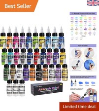 Spritzfertiges Acryl Airbrush Farben Set - 30...