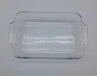 Vtg Anchor Hocking 2 Qt Glass Ovenware Casserole Baking Dish 8x11.5x2 With Lid