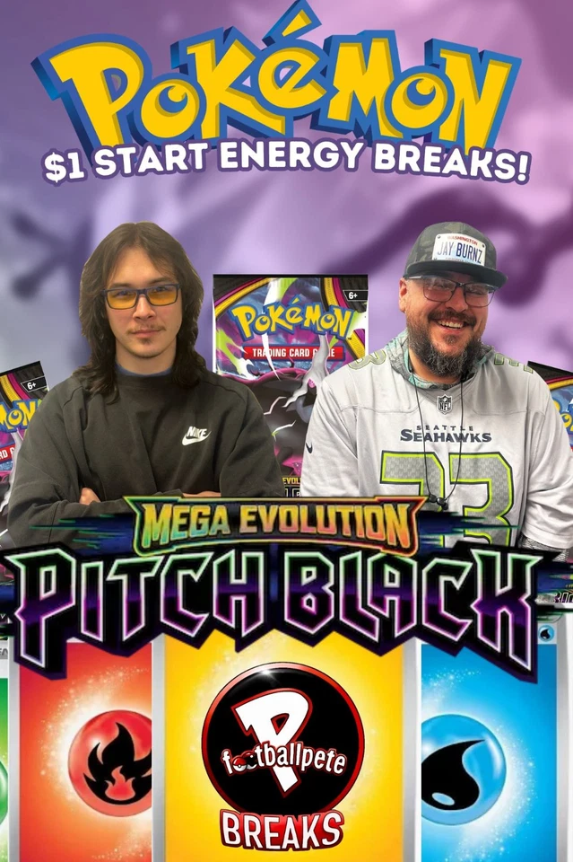 🖤$1 START PITCH BLACK ENERGY BREAKS!🖤 W/PFOOTBALL