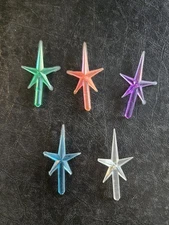 Vintage Small Star Topper for Ceramic Christmas Tree 1.75" H CHOOSE COLOR