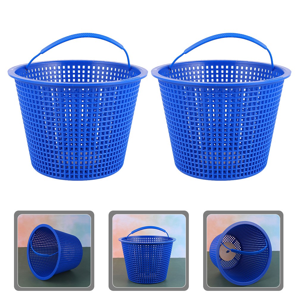 Cesta de limpieza de piscina de 2 piezas cesta de filtro de plástico cesta de filtro de agua cesta de malla