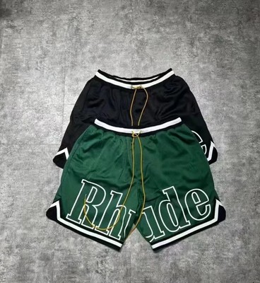Authentic Rhude Court Logo Shorts Green Mens Size Medium (Retail $495)