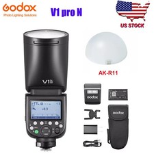 Godox V1 Pro-N TTL HSS Li-ion Flash Speedlite For Nikon AK-R11 Diffuser Dome kit