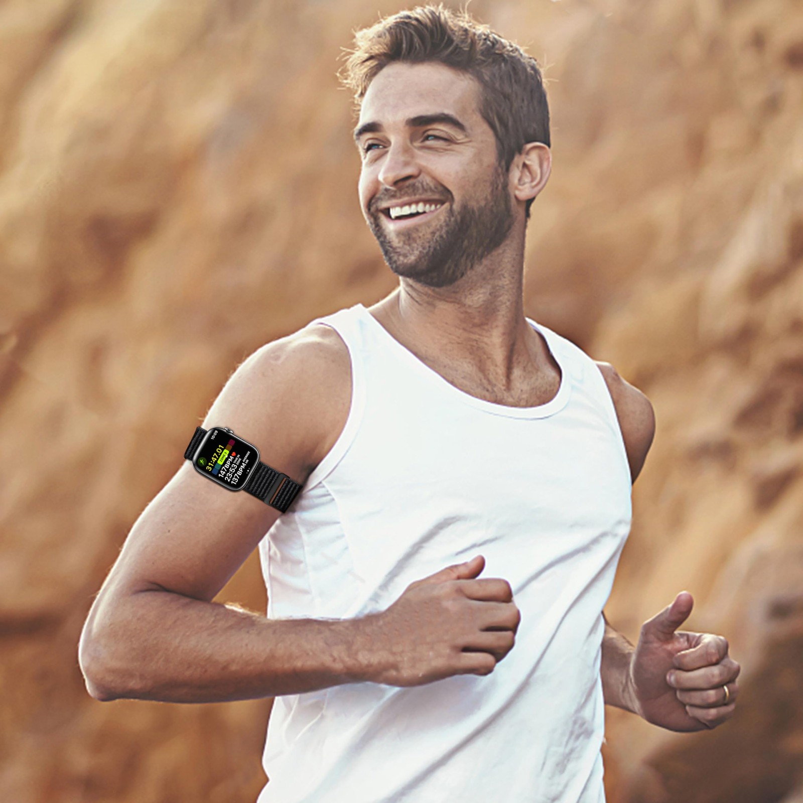 2 Pack Ankle/Arm Band Compatible with Apple Watch 49mm 46mm 45mm 44mm 42mm 41...