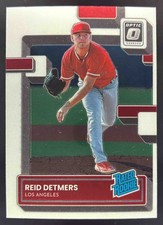 2022 Panini Donruss Optic Reid Detmers #43 RC Rated Rookie Angels