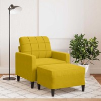 Sessel Sofa Relaxsessel Fernsehsessel Polstersessel Mit Hocker Samt vidaXL