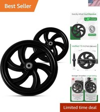 Walker Rollator Replacement Wheel   7.5" Rear Wheel for Rollators   Choose Si...