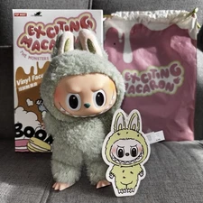 Authentic POP MART Exciting Macaron Vinyl Plush Pendant US - Green Grape