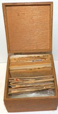 Wooden Recipe Box with Recipes from the 1930s...