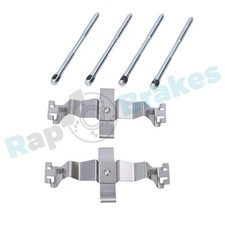 RAP BRAKES Zubehörsatz Scheibenbremsbelag R-U0396 für TESLA MODEL Allrad AWD