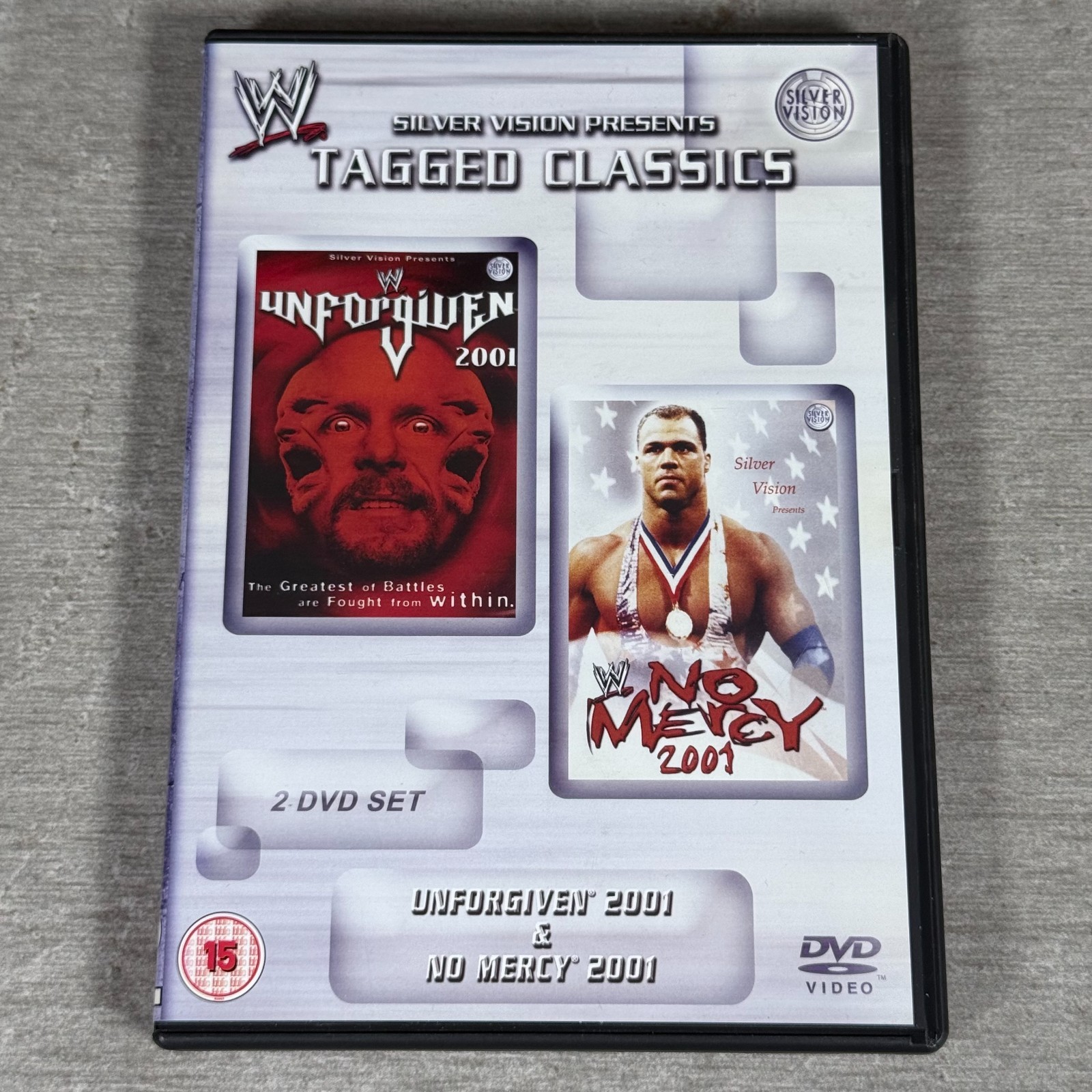 WWE Tagged Classics Unforgiven 2001 & No Mercy 2001 DVD - Rare PPV Set Wrestling