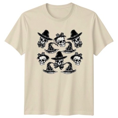 Halloween Hexe Totenköpfe T-Shirt Gothic Hexe Halloween Halloween Geschenk für Ihn