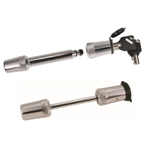 Juego de bloqueo de acoplador de remolque Trimax de 5/8" de ancho y pin receptor de 3,5" con llave igual - Imagen 1 de 2