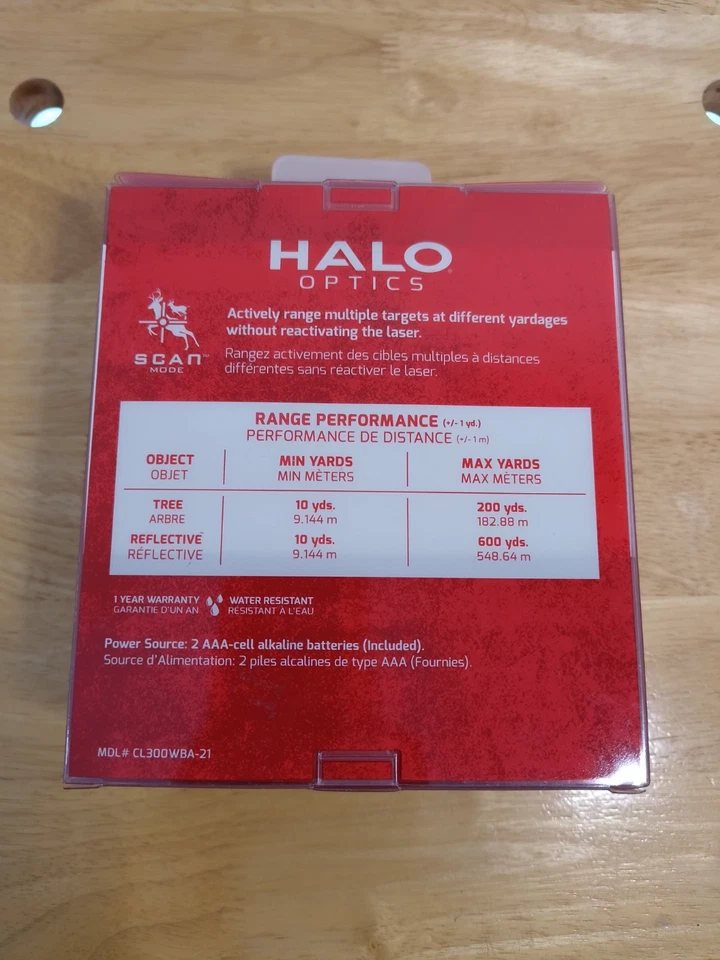 Halo Optics CL300WBA-21 Laser Rangefinder CL300  New Open Box - Image 3 of 4