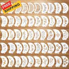 50 Pcs Face Paint Stencils Set, Reusable Body Facial Painting Art 50.02
