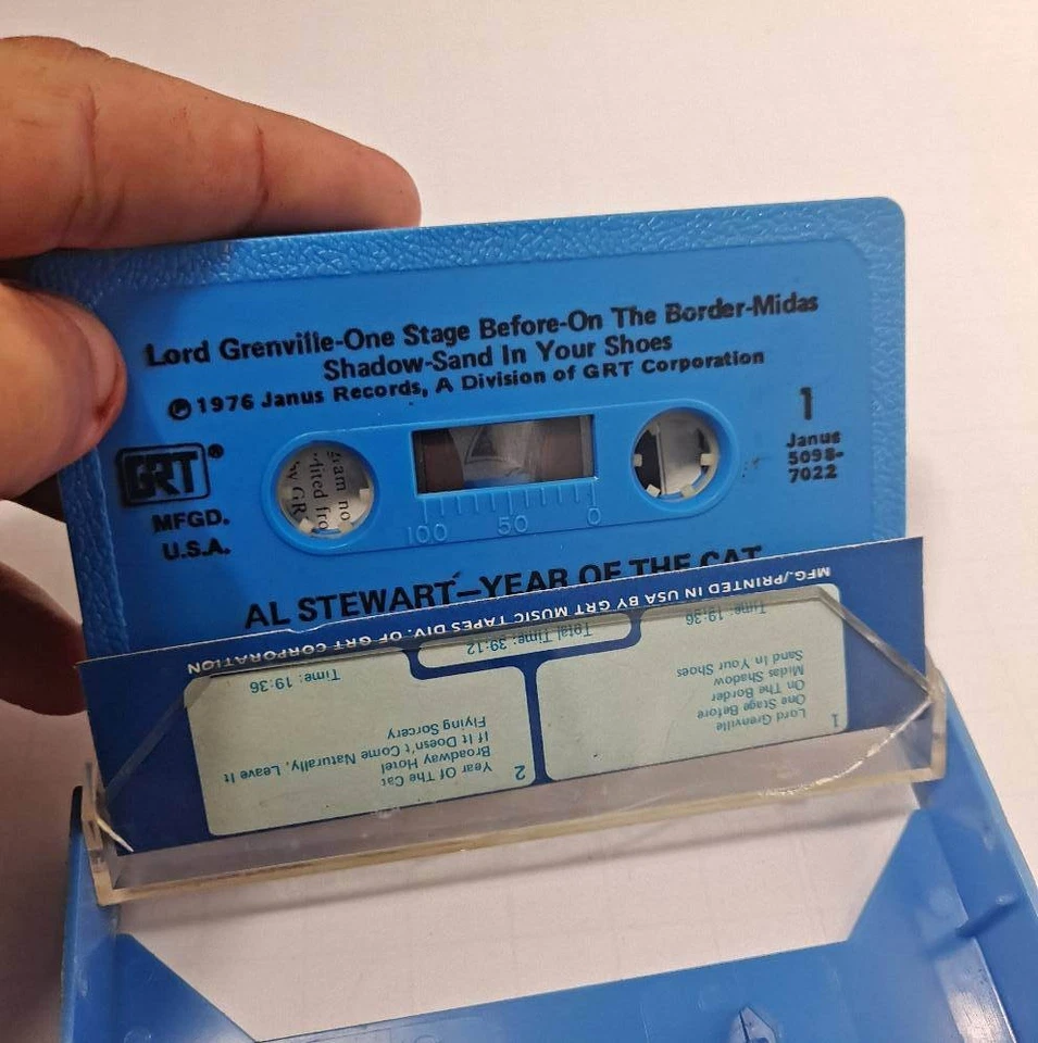 Al Stewart Year Of The Cat Cassette 1976 GRT Records blue tape Foto 2 de 2