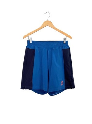 Fourlaps x Peloton Men s M Lined Athletic Shorts NWT Blue Colorblock Athletic