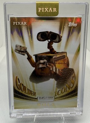 Topps Pixar Gold 2025 WALL-E Golden Icons /100 #GI-45 Encased - WALL-E
