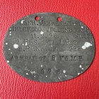Germany identity plate 1915 Army Btl 63 Aisne EK Marke WW1