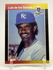 1989 Donruss [Double Print][RC] #562 Luis Santos Kansas City Royals