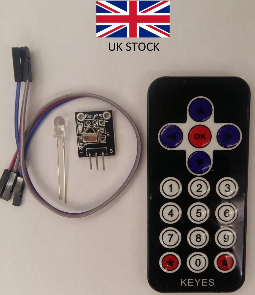 Infrared remote control module kit WITH Battery, Arduino, Raspberry Pi - Image 3 of 4