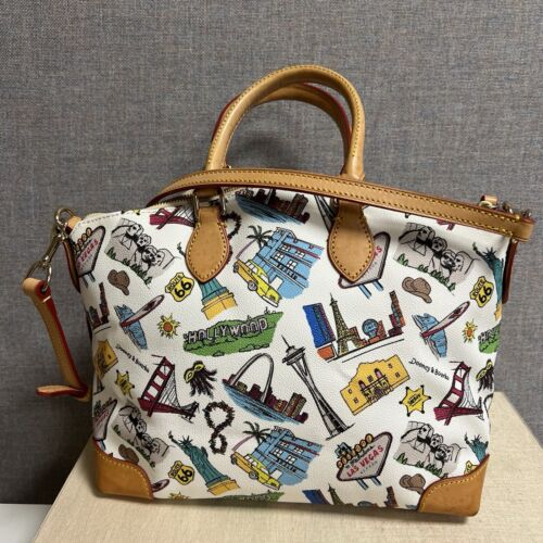 Dooney & Bourke Hollywood Las Vegas Leather Satchel Handbag Limited - Picture 2 of 13