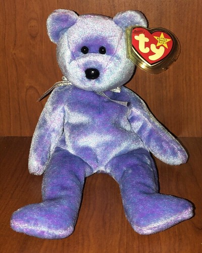 TY BEANIE BABIES 1999 CLUBBY II BEAR PLUSH W/ TAGS