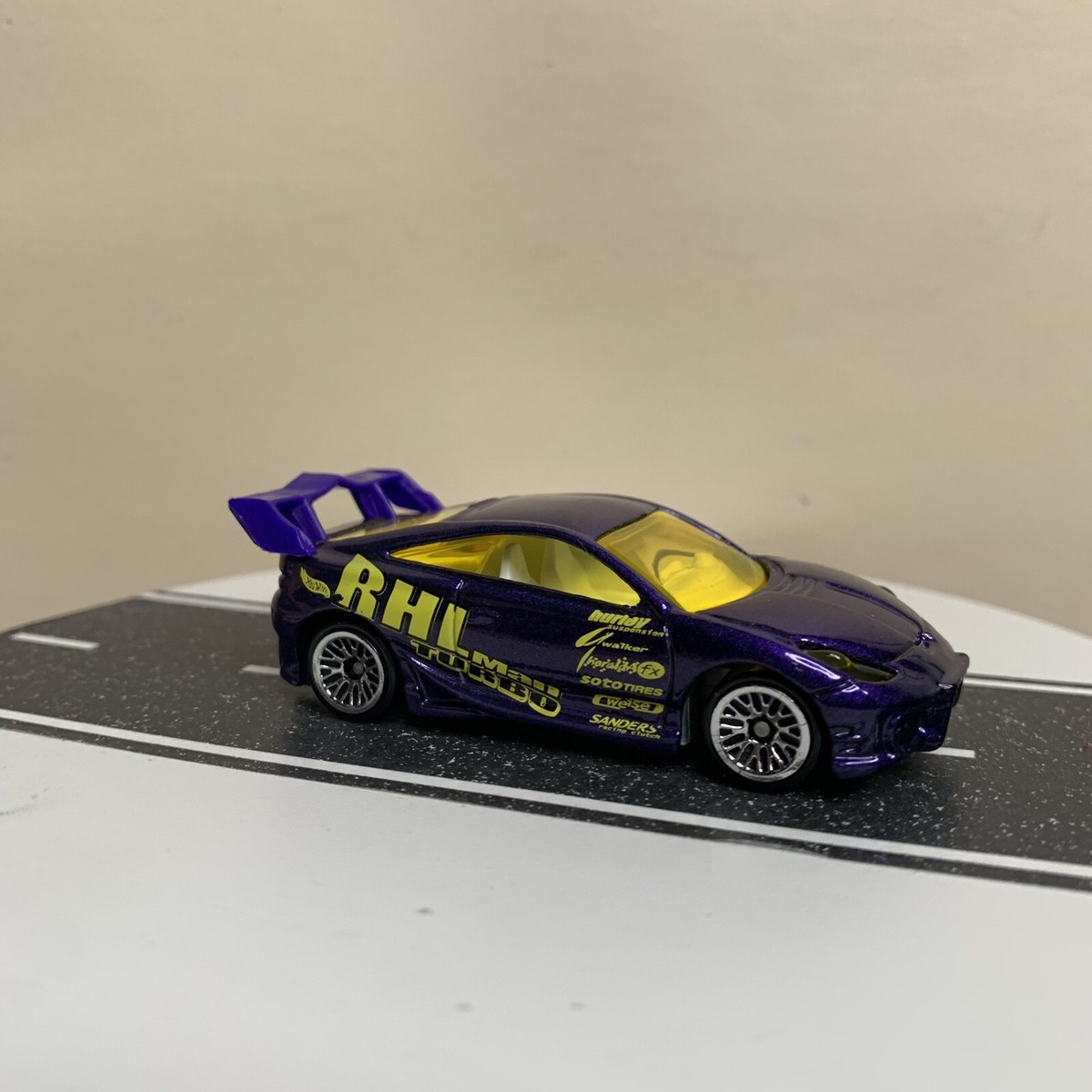 2002 Hot Wheels # 151 Toyota Celica Custom 7th Gen Purple Mtflk w