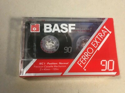 BASF FERRO EXTRA I 90 Minute Cassette Tape - Brand New Sealed