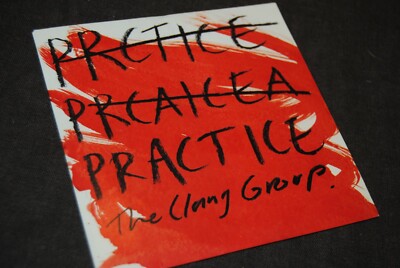 THE CLANG GROUP ''Practice'' PROMO CARDSLEEVE CD / DOMINO - WIGCD372P / 2016
