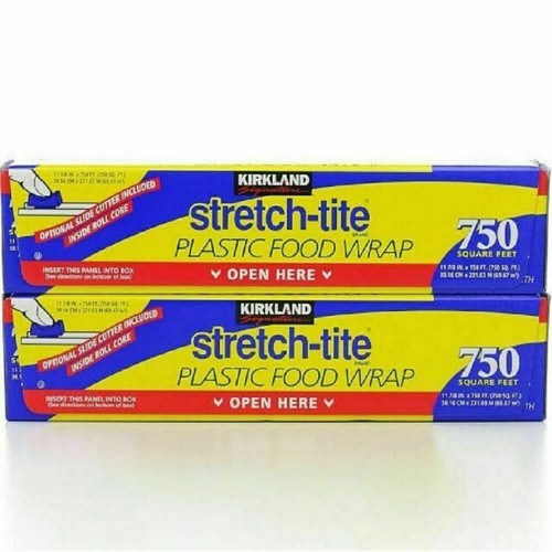 Kirkland Signature 208721 Stretch Tite Plastic Food Wrap 2 Count