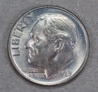 1963 10c Silver Roosevelt Dime - Deep Violet Toning - SKU-M065