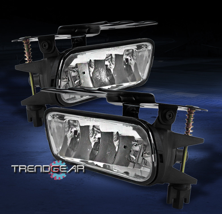 2002-2006 CADILLAC ESCALADE BUMPER REPLACEMENT FOG LIGHT LAMP CHROME SET L+R NEW