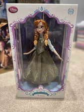Image of Disney Store Limited Edition Anna Doll 1/5000 green dress 17” - frozen