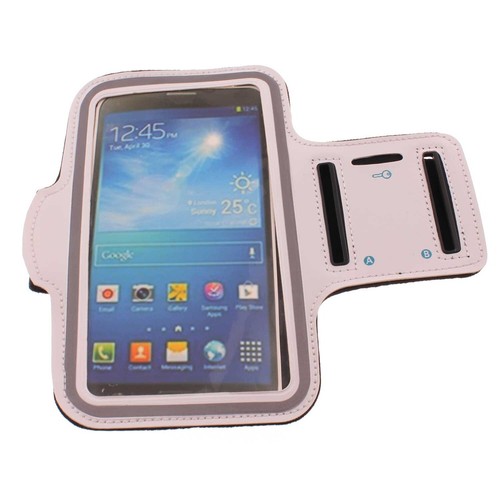 For Samsung Galaxy A15 5G - Sports Running Armband White Gym Workout Case Cover - 第 1/8 張圖片