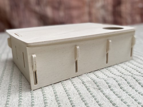DWARF Hamster Chamber House - Formaldehyde Free, Non Toxic, Wooden, Slot Toget - Picture 8 of 13