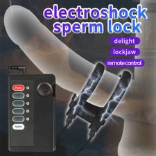 Men E-Stim Penis Extender Electric Penis Enhancer Ring Enlarger Stretcher Male