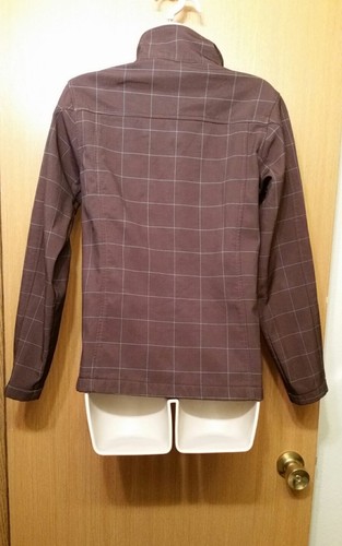SNOZU Woman's Size Small S Zip Up Brown/Blue Coat JACKET - Picture 2 of 4