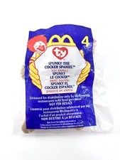 Spunky The Cocker Spaniel 4 McDonald  s Toy Retired 1999 New Sealed TY Teenie Be