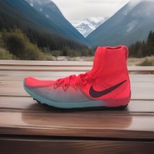 NEW Nike Zoom Victory XC 4 Track  Field Spikes Pink Blue Men Women 7M-8.5W