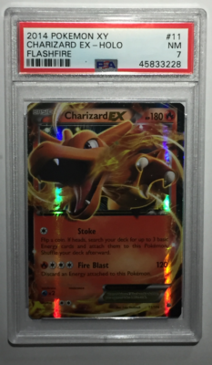 2014 POKEMON XY FLASHFIRE - CHARIZARD EX 11/106 - HOLO FOIL - PSA