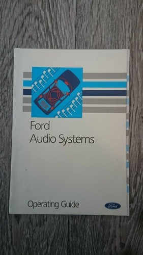 FORD Audio Radio Cassette CD Player Wechsler Bedienungsanleitung Januar 1992