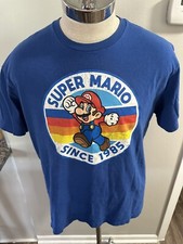 Super Mario Brothers Since 1985 Graphic Retro Nintendo Men's Large Graphic Shirt