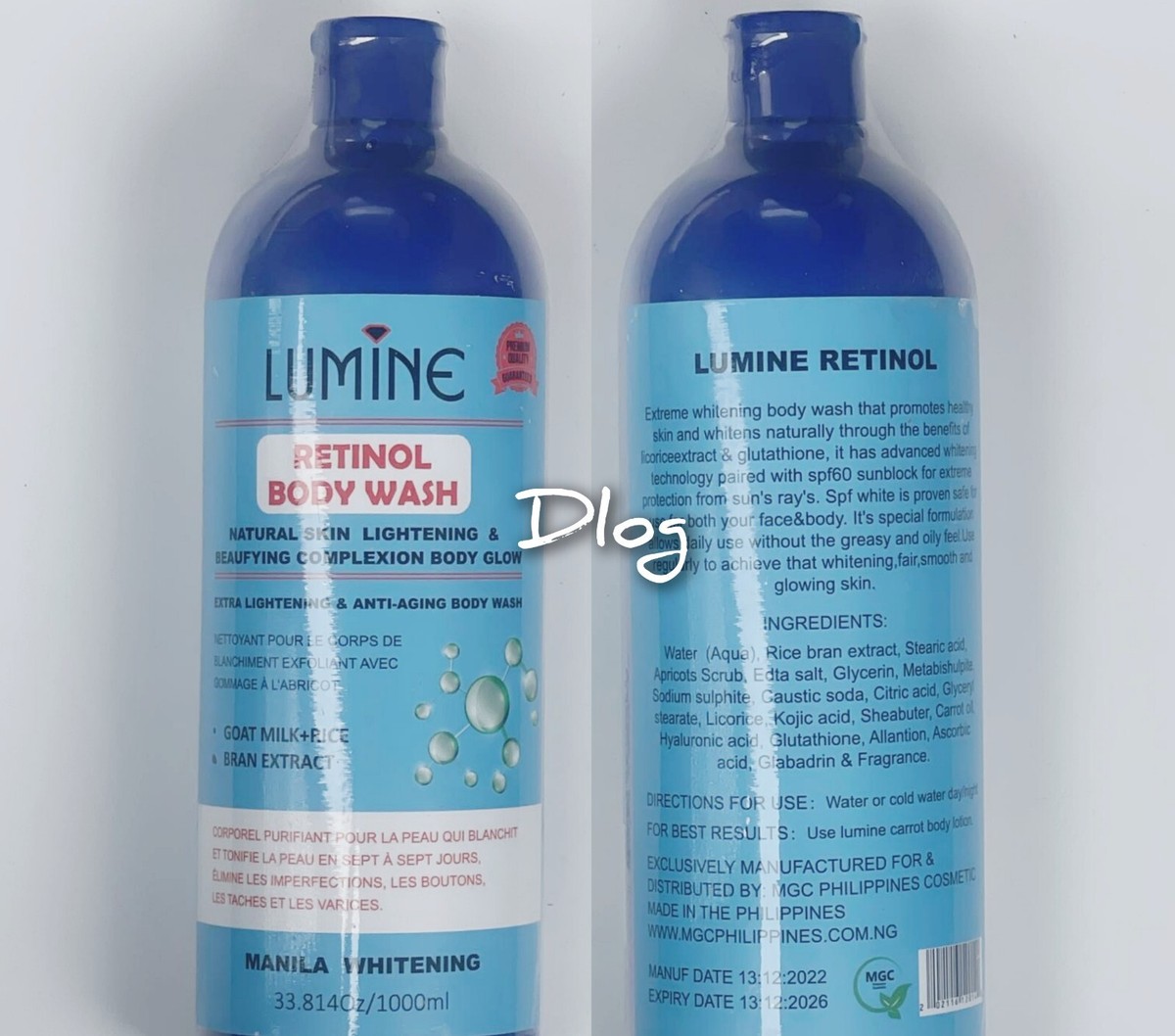 LUMINE RETINOL NATURAL SKIN LIGHTENING BODY WASH